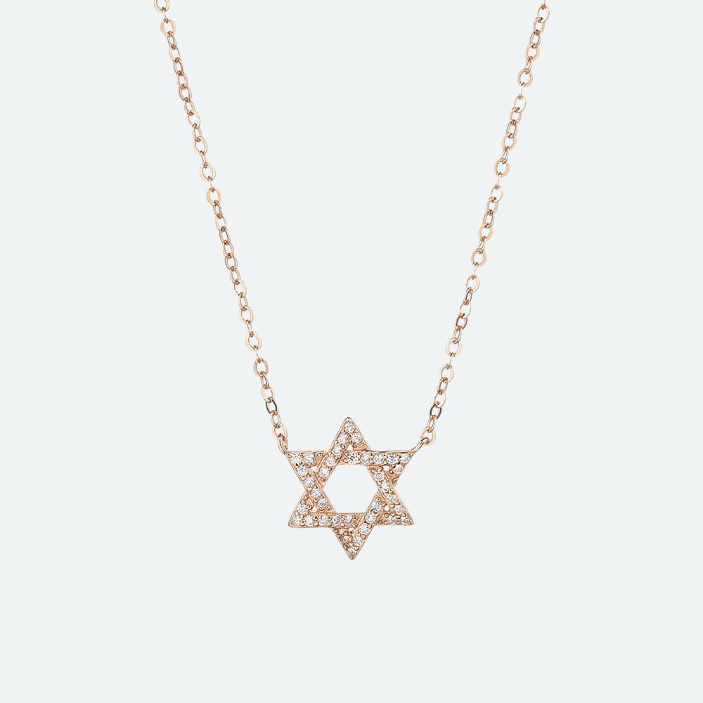 שרשרת מגן דוד זרקון