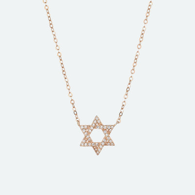 שרשרת מגן דוד זרקון