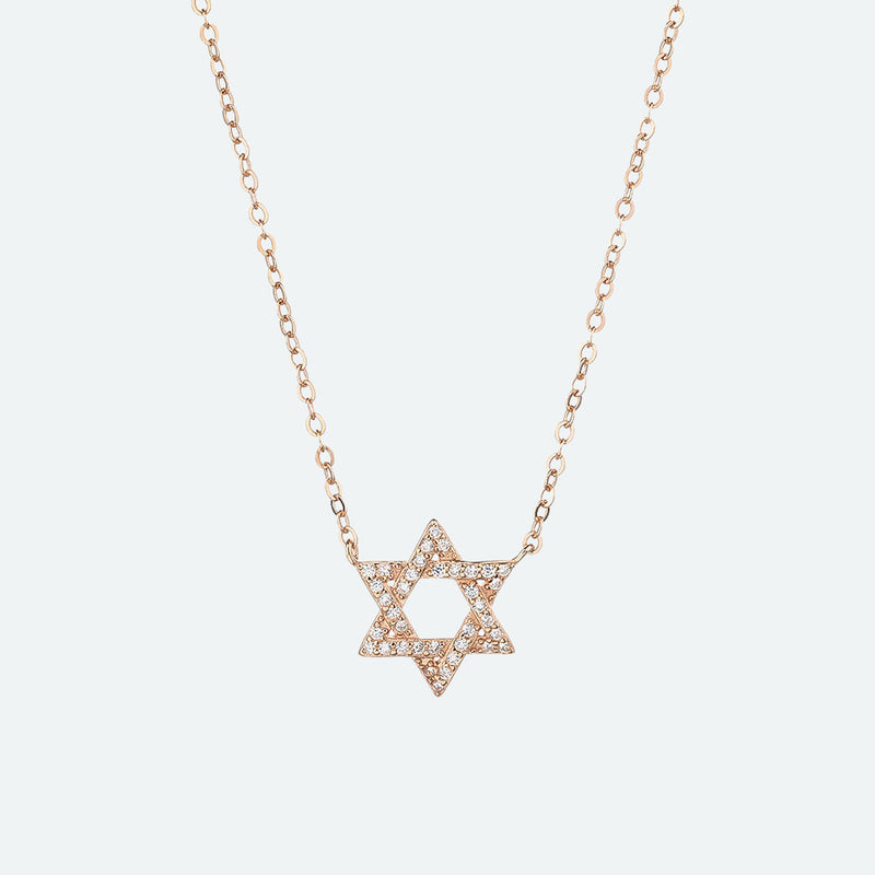 שרשרת מגן דוד זרקון
